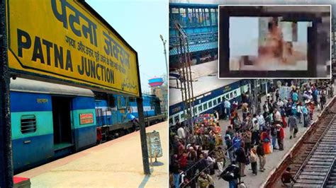 patna station viral video clip|Obscene Video Played On TV Screens Installed At Patna